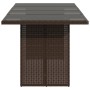 Gartentisch mit Glasoberfläche, braunes PE-Rattan, 190x80x74cm. von vidaXL, Gartentische - Ref: Foro24-365305, Preis: 181,73 ...