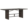 Mesa de jardín superficie de vidrio ratán PE marrón 190x80x74cm by vidaXL, Garden tables - Ref: Foro24-365305, Price: 181,73 ...