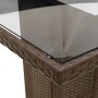 Mesa de jardín superficie de vidrio ratán PE marrón 190x80x74cm by vidaXL, Garden tables - Ref: Foro24-365305, Price: 181,73 ...