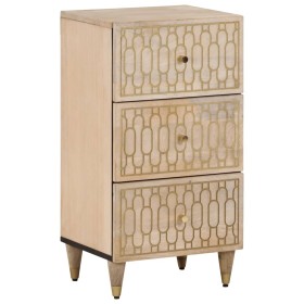 Armario auxiliar madera maciza de mango 40x33x75 cm de vidaXL, Aparadores - Ref: Foro24-358271, Precio: 113,04 €, Descuento: %