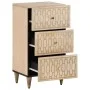 Armario auxiliar madera maciza de mango 40x33x75 cm by vidaXL, Sideboards - Ref: Foro24-358271, Price: 111,17 €, Discount: %