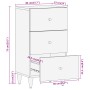 Armario auxiliar madera maciza de mango 40x33x75 cm by vidaXL, Sideboards - Ref: Foro24-358271, Price: 112,95 €, Discount: %