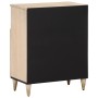Armario auxiliar madera maciza de mango 60x33x75 cm by vidaXL, Sideboards - Ref: Foro24-358273, Price: 85,72 €, Discount: %