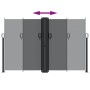 Toldo lateral retráctil negro 160x600 cm by vidaXL, Umbrellas - Ref: Foro24-4004624, Price: 130,76 €, Discount: %