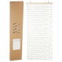 H&S Collection Cortina de puerta de bambú multicolor 90x200 cm