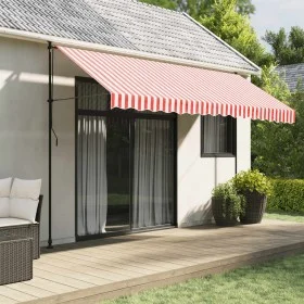 Ersatzstoff für Markise, rot-weiße Streifen, 4x3 m. von vidaXL, Markisen - Ref: Foro24-367716, Preis: 55,95 €, Rabatt: %