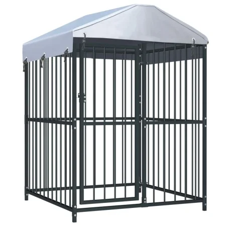 Outdoor kennel with roof 120x120x150 cm by vidaXL, Dog kennels and fences - Ref: Foro24-145762, Price: 250,41 €, Discount: %