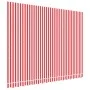 Tela de repuesto de toldo rayas rojas y blancas 4x3 m de vidaXL, Toldos - Ref: Foro24-367716, Precio: 53,57 €, Descuento: %