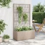 Jardinera con enrejado PP marrón claro 80x36x140 cm by vidaXL, Pots and planters - Ref: Foro24-368781, Price: 109,61 €, Disco...