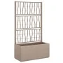 Jardinera con enrejado PP marrón claro 80x36x140 cm by vidaXL, Pots and planters - Ref: Foro24-368781, Price: 109,61 €, Disco...