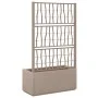 Jardinera con enrejado PP marrón claro 80x36x140 cm by vidaXL, Pots and planters - Ref: Foro24-368781, Price: 109,61 €, Disco...