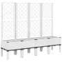 Blumenkasten mit weißem PP-Gitter 160x40x142 cm von vidaXL, Töpfe und Pflanzgefäße - Ref: Foro24-367934, Preis: 135,44 €, Rab...