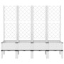 Blumenkasten mit weißem PP-Gitter 160x40x142 cm von vidaXL, Töpfe und Pflanzgefäße - Ref: Foro24-367934, Preis: 148,54 €, Rab...