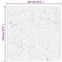 Kurzflor-Teppich OVIEDO rot 240x240 cm von vidaXL, Teppiche - Ref: Foro24-375628, Preis: 98,99 €, Rabatt: %