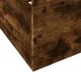 Smoked oak engineered wood bed with drawers 140x190 cm by vidaXL, Beds and slatted bases - Ref: Foro24-3280311, Price: 140,37...
