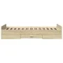 Sonoma oak engineered wood bed with drawers 75x190 cm by vidaXL, Beds and slatted bases - Ref: Foro24-3280351, Price: 109,90 ...