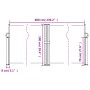 Toldo lateral retráctil azul 100x600 cm by vidaXL, Umbrellas - Ref: Foro24-4004581, Price: 112,66 €, Discount: %
