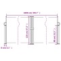 Toldo lateral retráctil rojo 120x1000 cm by vidaXL, Umbrellas - Ref: Foro24-4004702, Price: 102,40 €, Discount: %