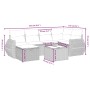 Set de comedor de jardín 7 pzas y cojines ratán sintético negro by vidaXL, Garden sets - Ref: Foro24-3264111, Price: 448,73 €...