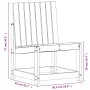 3-teiliges Gartenmöbel-Set aus massivem Kiefernholz von vidaXL, Gartenstühle - Ref: Foro24-832620, Preis: 85,69 €, Rabatt: %