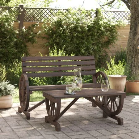 Zweiteiliges Gartenset aus massivem Fichtenholz. von vidaXL, Modulare Sofas für den Außenbereich - Ref: Foro24-365106, Preis:...