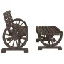 Zweiteiliges Gartenset aus massivem Fichtenholz. von vidaXL, Modulare Sofas für den Außenbereich - Ref: Foro24-365106, Preis:...
