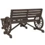 Zweiteiliges Gartenset aus massivem Fichtenholz. von vidaXL, Modulare Sofas für den Außenbereich - Ref: Foro24-365106, Preis:...