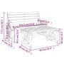 Juego de muebles de jardín 2 piezas madera maciza de abeto by vidaXL, Modular outdoor sofas - Ref: Foro24-365106, Price: 237,...