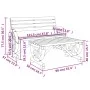 Zweiteiliges Gartenset aus massivem Fichtenholz. von vidaXL, Modulare Sofas für den Außenbereich - Ref: Foro24-365106, Preis:...