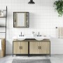 Set de muebles de baño 3 pzas madera contrachapada roble sonoma by vidaXL, Bathroom furniture - Ref: Foro24-3214731, Price: 1...