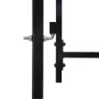 Fence gate with a door and black steel tips 1x1.2 m by vidaXL, garden gates - Ref: Foro24-146033, Price: 147,69 €, Discount: %