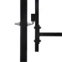 Zauntor mit Tür und schwarzen Stahlspitzen 1x1,2 m von vidaXL, Gartentore - Ref: Foro24-146033, Preis: 147,81 €, Rabatt: %
