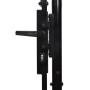 Fence gate with a door and black steel tips 1x1.2 m by vidaXL, garden gates - Ref: Foro24-146033, Price: 147,69 €, Discount: %