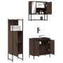 Badezimmermöbel-Set, 3-teilig, aus Sperrholz in brauner Eiche. von vidaXL, Badezimmermöbel - Ref: Foro24-3214704, Preis: 170,...