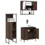 Set de muebles baño 3 pzas madera contrachapada roble marrón by vidaXL, Bathroom furniture - Ref: Foro24-3214704, Price: 168,...