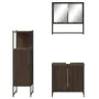 Set de muebles baño 3 pzas madera contrachapada roble marrón by vidaXL, Bathroom furniture - Ref: Foro24-3214704, Price: 168,...
