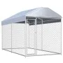 Perrera de exterior con toldo 382x192x225 cm de vidaXL, Casetas y cercados para perros - Ref: Foro24-145024, Precio: 367,69 €...