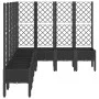 Jardinera con enrejado PP negro 200x160x142 cm de vidaXL, Maceteros y jardineras - Ref: Foro24-367943, Precio: 276,11 €, Desc...