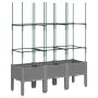 Jardinera con enrejado PP gris claro 120x40x142,5 cm by vidaXL, Pots and planters - Ref: Foro24-367957, Price: 58,96 €, Disco...