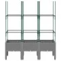 Jardinera con enrejado PP gris claro 120x40x142,5 cm by vidaXL, Pots and planters - Ref: Foro24-367957, Price: 58,96 €, Disco...