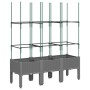 Blumenkasten mit hellem grauen PP-Gitter 120x40x142,5 cm von vidaXL, Töpfe und Pflanzgefäße - Ref: Foro24-367957, Preis: 59,7...