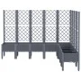 Pflanzkübel mit blaugrauem PP-Gitter 200x160x142 cm von vidaXL, Töpfe und Pflanzgefäße - Ref: Foro24-367941, Preis: 233,51 €,...