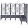 Pflanzkübel mit blaugrauem PP-Gitter 200x160x142 cm von vidaXL, Töpfe und Pflanzgefäße - Ref: Foro24-367941, Preis: 246,02 €,...