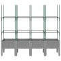 Jardinera con enrejado PP gris claro 160x40x142,5 cm de vidaXL, Maceteros y jardineras - Ref: Foro24-367962, Precio: 86,60 €,...