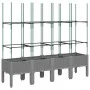 Jardinera con enrejado PP gris claro 160x40x142,5 cm de vidaXL, Maceteros y jardineras - Ref: Foro24-367962, Precio: 86,60 €,...