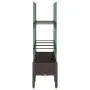 Jardinera con enrejado PP marrón 120x40x142,5 cm de vidaXL, Maceteros y jardineras - Ref: Foro24-367960, Precio: 60,12 €, Des...
