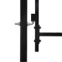 Black steel fence with a gate and 1x1 m arches. by vidaXL, garden gates - Ref: Foro24-146029, Price: 124,81 €, Discount: %