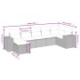 Set de sofás de jardín 7 piezas con cojines ratán PE gris de vidaXL, Conjuntos de jardín - Ref: Foro24-3264456, Precio: 436,3...