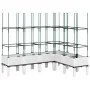 Blumenkasten mit weißem PP-Gitter 160x120x142,5 cm von vidaXL, Töpfe und Pflanzgefäße - Ref: Foro24-367969, Preis: 104,57 €, ...