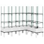 Blumenkasten mit weißem PP-Gitter 160x120x142,5 cm von vidaXL, Töpfe und Pflanzgefäße - Ref: Foro24-367969, Preis: 105,85 €, ...